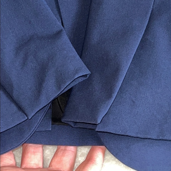 Theory CL Staple Collarless Traceable Wool Blazer Sea Blue 8 - Picture 9 of 11